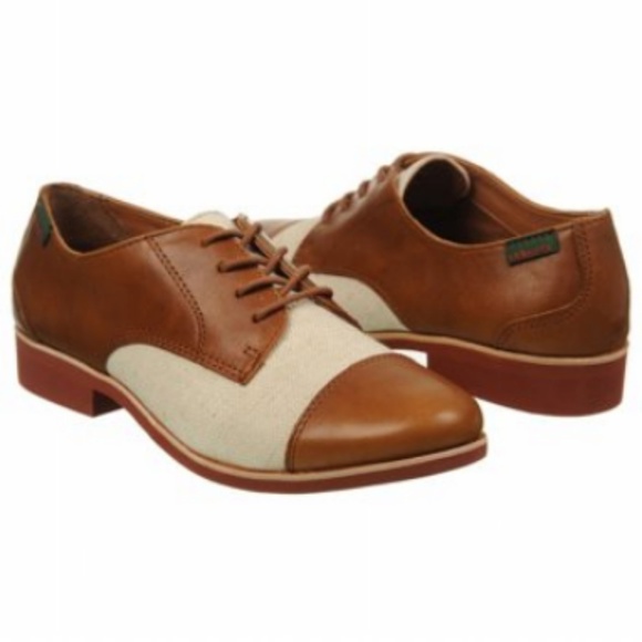 Bass Shoes - GH Bass & Co. Leather Cap Toe Wheat Canvas Oxfords